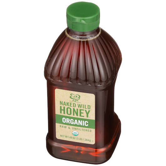 Naked Wild Organic Raw Honey, 48 oz