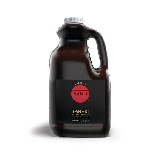 San-J Gluten Free Tamari Soy Sauce 64 ounce (Black Label)