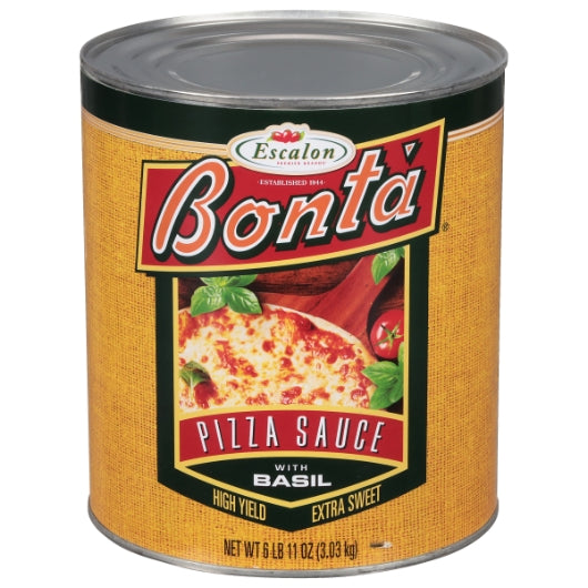 BONTA PIZZA SAUCE WITH BASIL, 6 - 6.688 LB