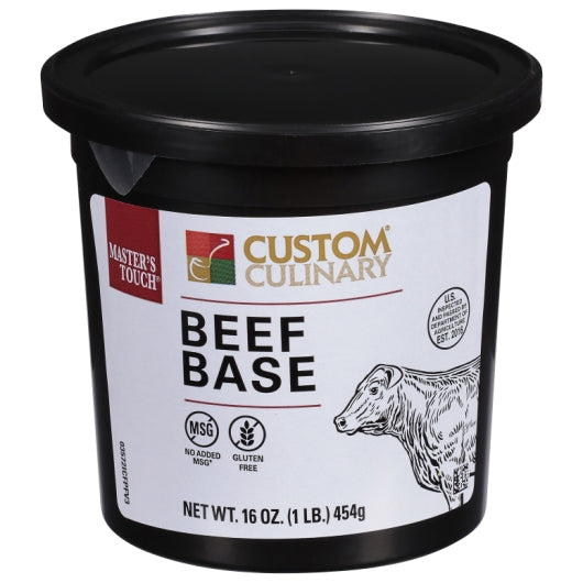 Custom Culinary Master's Touch Beef Base Gluten Free No MSG Added 12 x 1 LB