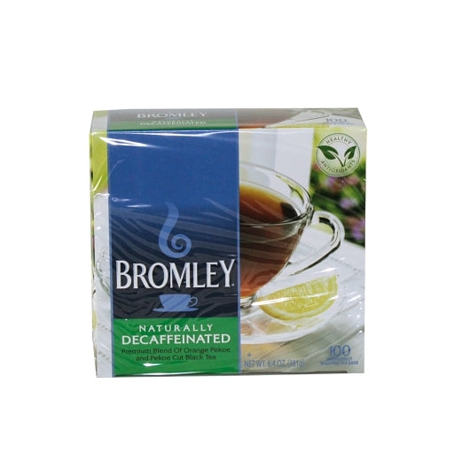 BROMLEY TEA BROMLEY DECAFFEINATED BAGS, 5 - 100 CNT