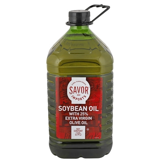 SAVOR IMPORTS 75% SOYBEAN OIL/25% EXTRA VIRGIN OLIVE OIL BLEND, 6 - 1 GA