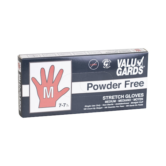VALUGARDS STRETCH POLY MEDIUM GLOVE, 10 - 100- 100 EA