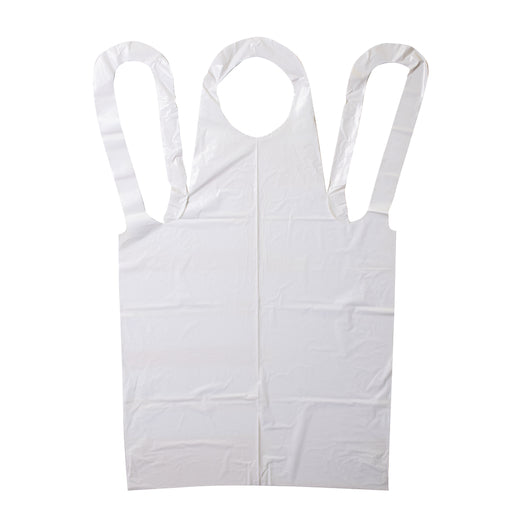 NEATGARDS HEAVY DUTY SMOOTH WHITE POLY APRON,1 - 100 - 100 EA