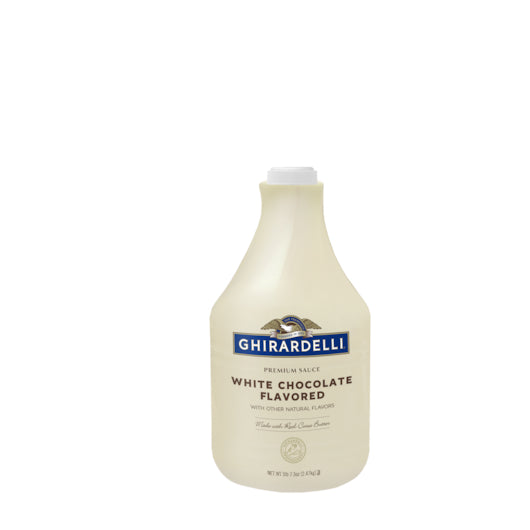 GHIRARDELLI WHITE CHOCOLATE SAUCE PUMP BOTTLE, 6 - 87.3 OZ