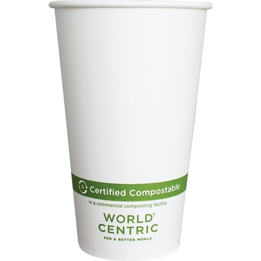 16 oz SFI(R) Paper Hot Cup, Double Wall, White