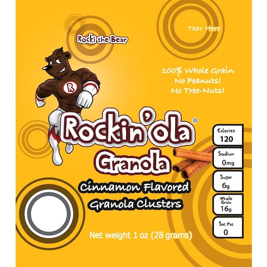 ROCKIN'OLA CINNAMON GRANOLA, 250 - 28 GR