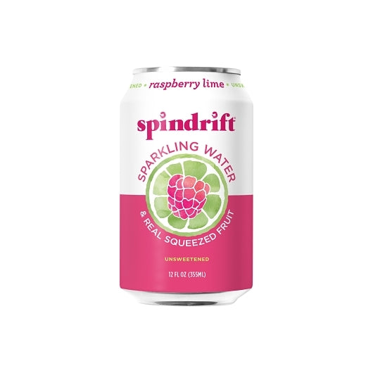 SPINDRIFT RASPBERRY LIME SPARKLING WATER, 3 -8 - 12 FO