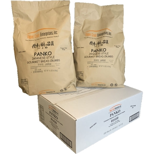 Panko - Large Grind - Authentic Japanese Bread Crumbs, 0 Trans Fat, Non-GMO, 2/10 lb, #01410