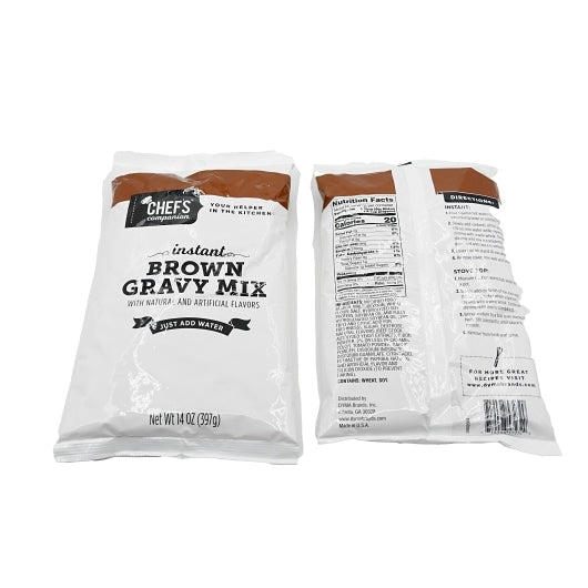 CHEFS COMPANION BROWN GRAVY MIX, 8 - 14 OZ