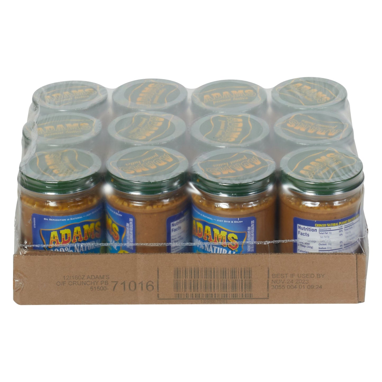 ADAMS 16 OUNCE CRUNCHY PEANUT BUTTER
