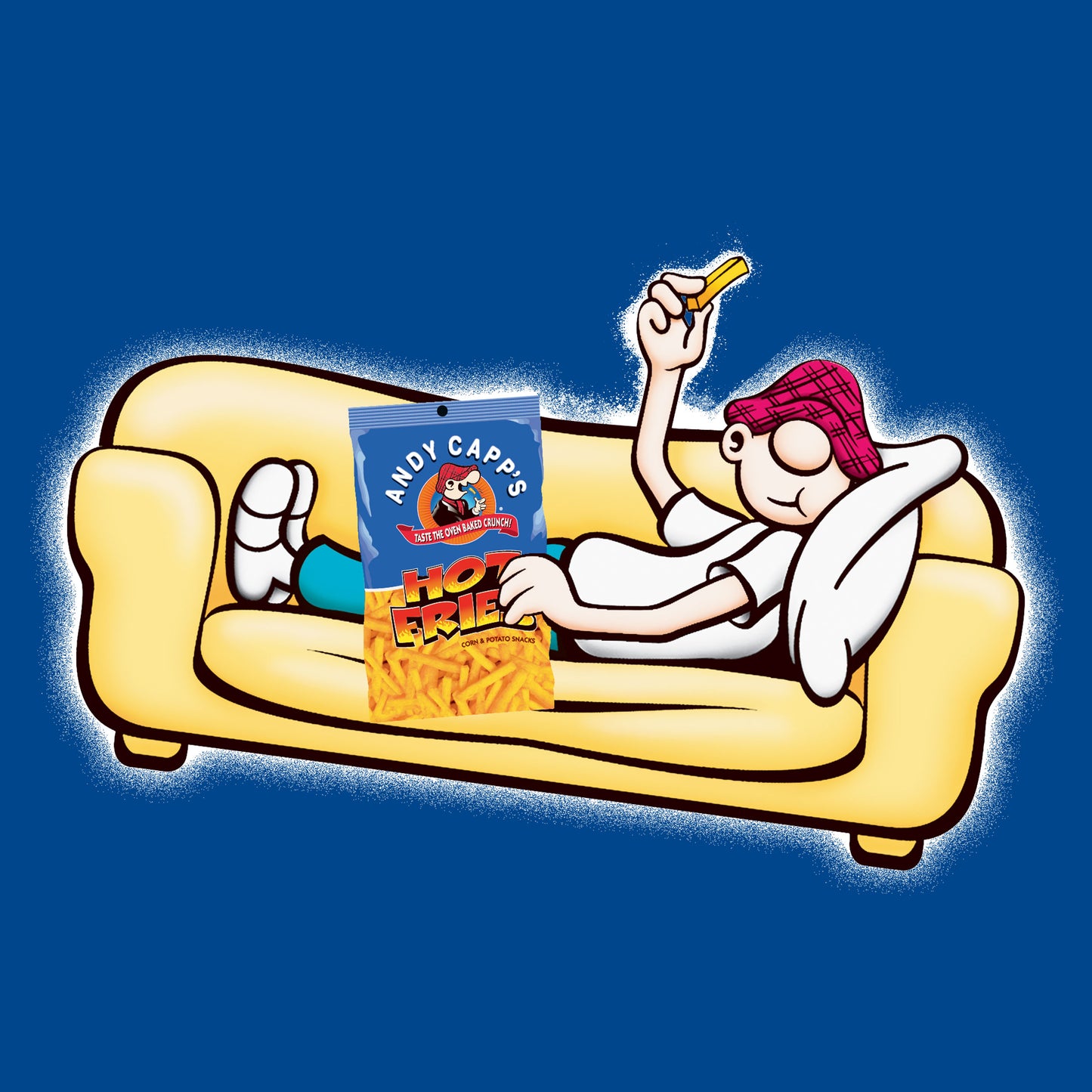 Andy Capp's Big Bag Hot Fries, 8 oz, 8 Pack