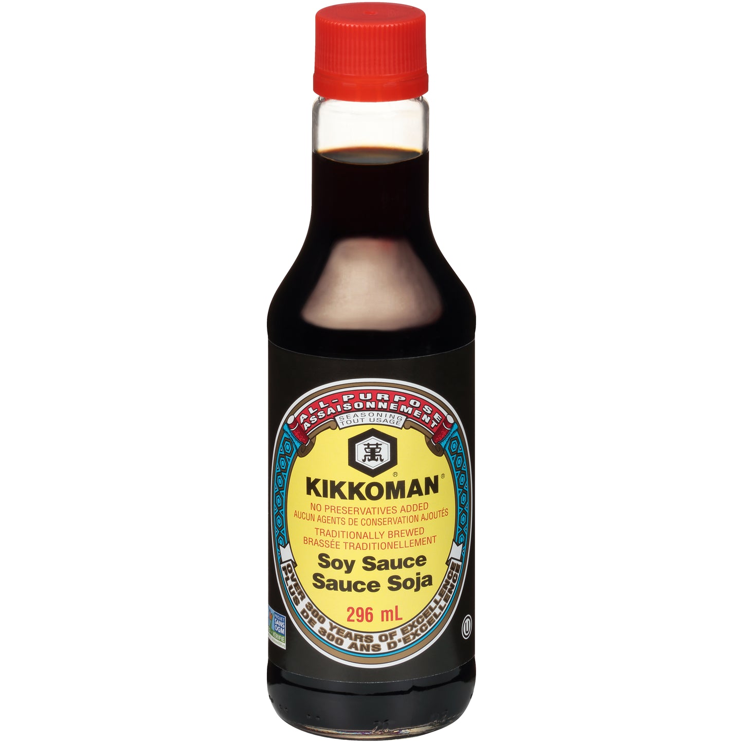 Kikkoman Soy Sauce 10 FL OZ - Case of 12