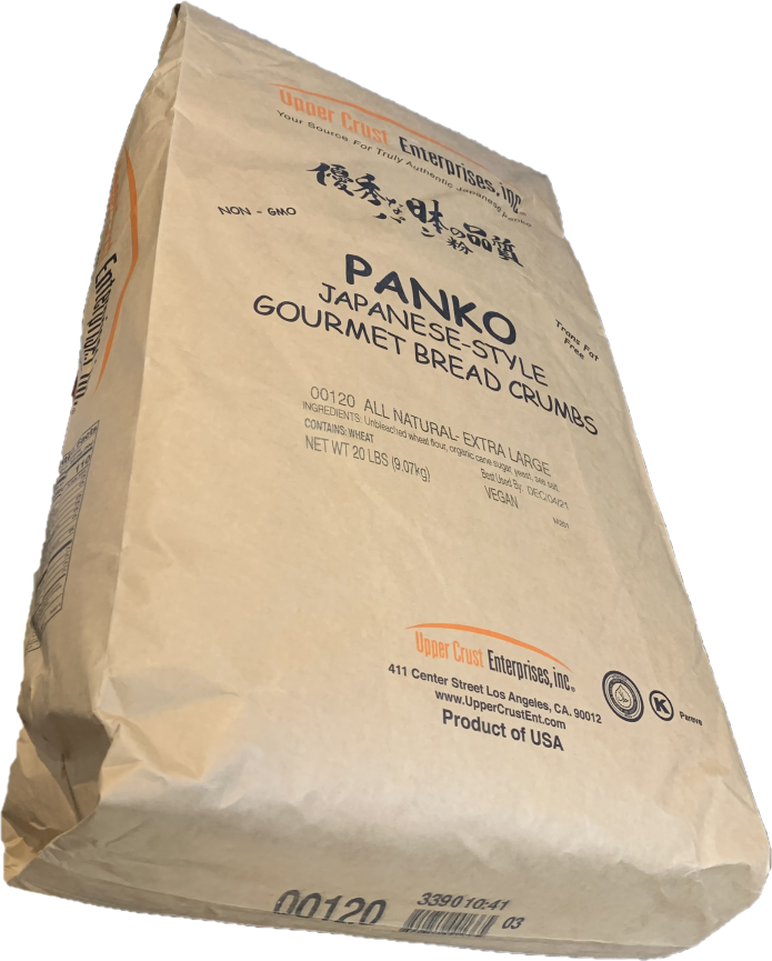 Panko ALL NATURAL - Extra Large Grind Japanese Bread Crumbs, 0 Trans Fat, Non-GMO, 20#bag, #001
