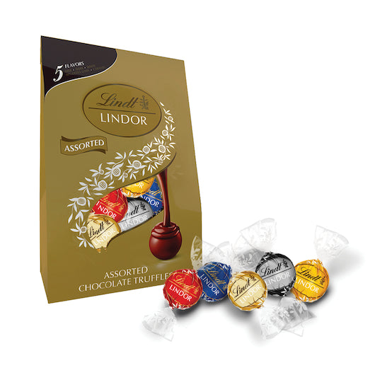 LINDT & SPRUNGLI LINDOR ASSORTED BAG, 6 - 15.2 OZ