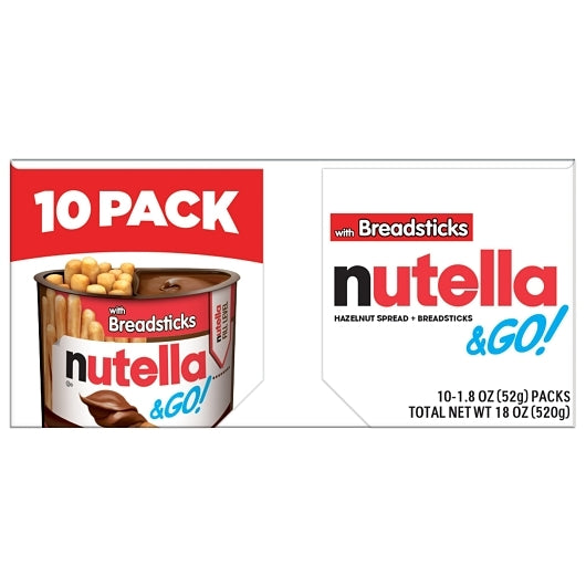 NUTELLA & GO Hazelnut Spread  Breadsticks T1 0 Multipack - 18oz / 520g
