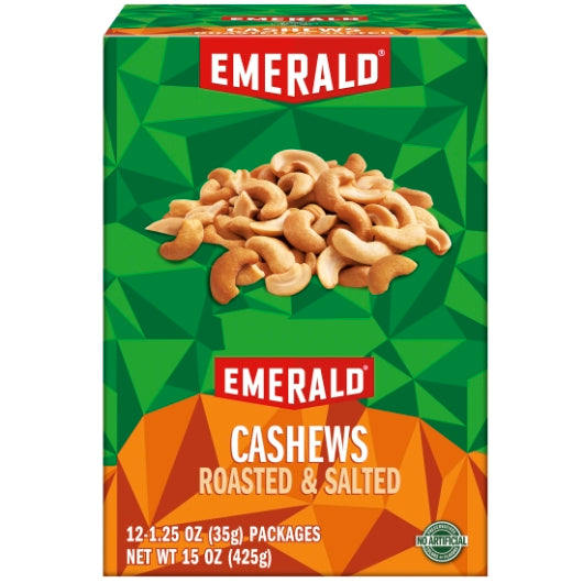 EMERALD CASHEWS HALF PIECES, 3 - 12 - 15 OZ