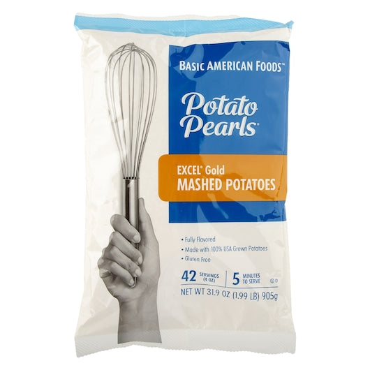 Potato Pearls(R) EXCEL(R) Gold Mashed Potatoes, 336 servings (4 OZ) per case 8/31.9 oz pchs