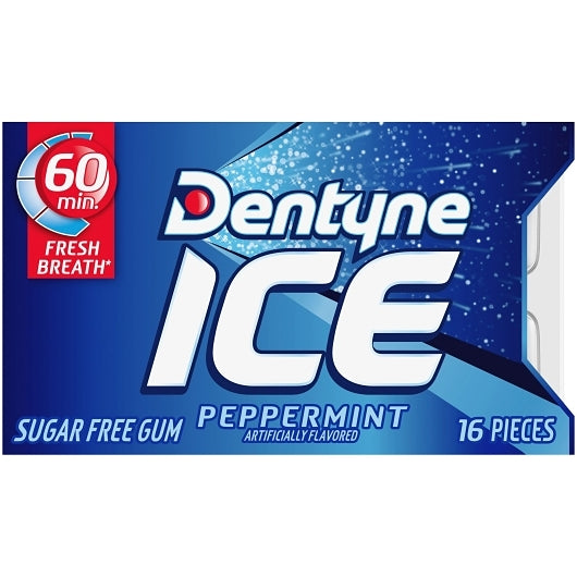16PC DENTYNE ICE PEPPERMINT 18X9
