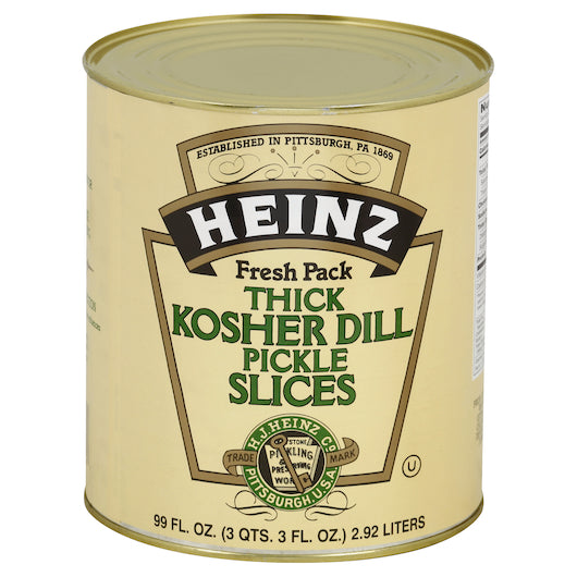 HEINZ KOSHER DILL THICK SLICE CRINKLE CUT CHIP PICKLE, 6 - 99  FO
