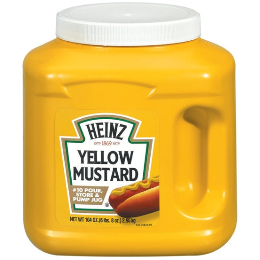 HEINZ KOSHER MUSTARD BULK, 6 - 104 OZ