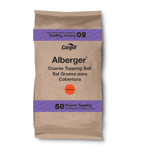 Cargill Alberger Coarse Topping Flake Salt 50lb