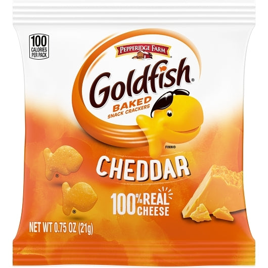 PEPPERIDGE FARMS GOLDFISH CHEDDAR CRACKERS, 300 - 0.75  OZ