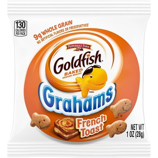 PEPPERIDGE FARMS GOLDFISH FRENCH TOAST WHOLE GRAIN GRAHAMS, 300 - 1 OZ