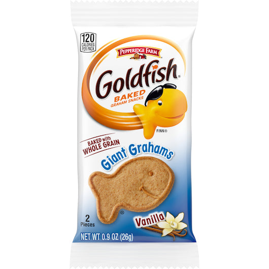 PEPPERIDGE FARMS GOLDFISH VANILLA WHOLE GRAINGIANT GRAHAMS, 300 - 0.9 OZ