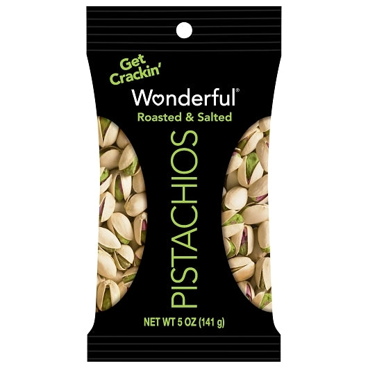 WONDERFUL PISTACHIOS ROASTED & SALTED PISTACHIO, 3 - 8 - 5 OZ