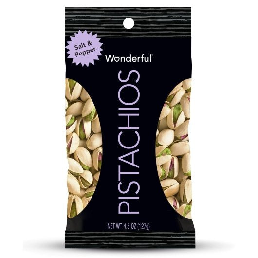 WONDERFUL PISTACHIOS PISTACHIO SALT & PEPPER,3 - 8 - 4.5 OZ