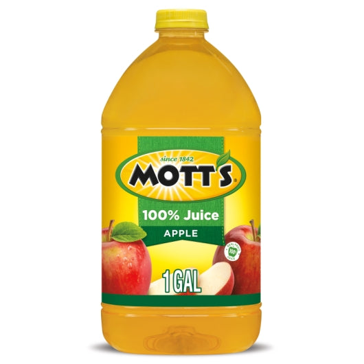 Mott's 100% Original Apple Juice, 1 gal bottle 4 Count