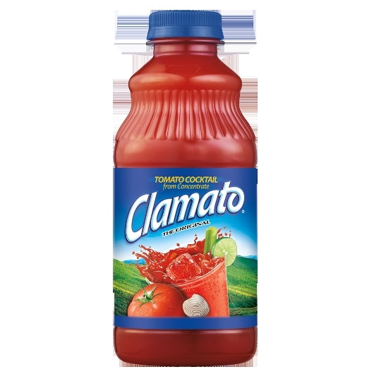 Clamato Original Tomato Cocktail, 32 fl oz bottles (Pack of 12)