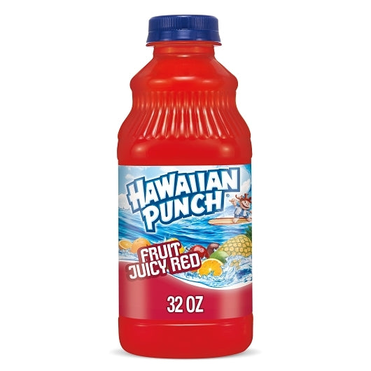 Hawaiian Punch Fruit Juicy Red Juice Drink, 32 fl oz bottle 12 count