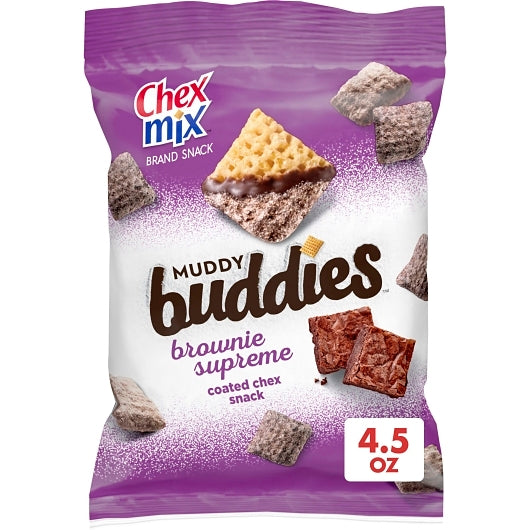 CHEX MIX MUDDY BUDDIES BRAND SNACK BROWNIE SUPREME