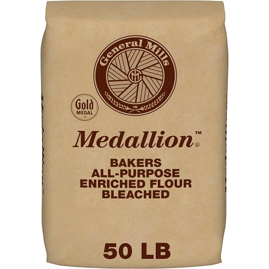 Gold Medal Medallion Bakers All-Purpose FlourBag Bundle Bleached Enriched 2/25 LB