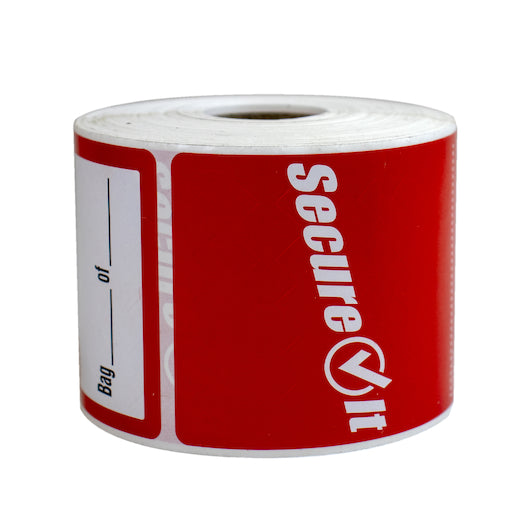NCCO 2.5X6 PERMANENT LABEL RED, 2 - 250 - 250CNT