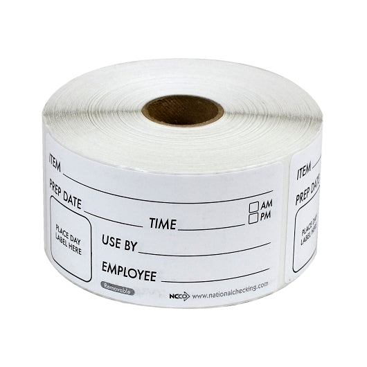 NCCO NATIONAL CHECKING 2X4 REMOVABLE ITEM-PREP-USE BY LABELS, 1 - 500 EA