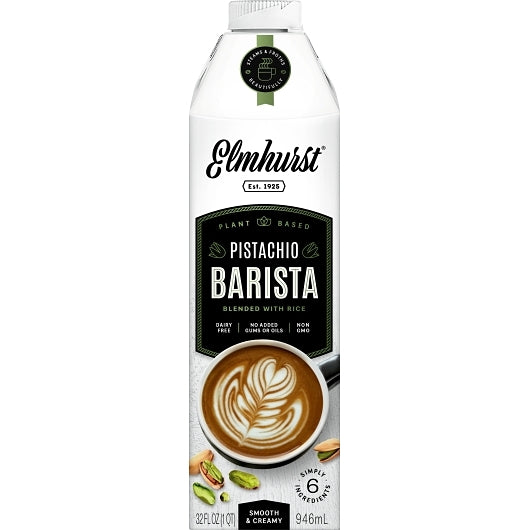 ELMHURST MILKED PISTACHIO BARISTA BEVERAGE, 6- 32 FO