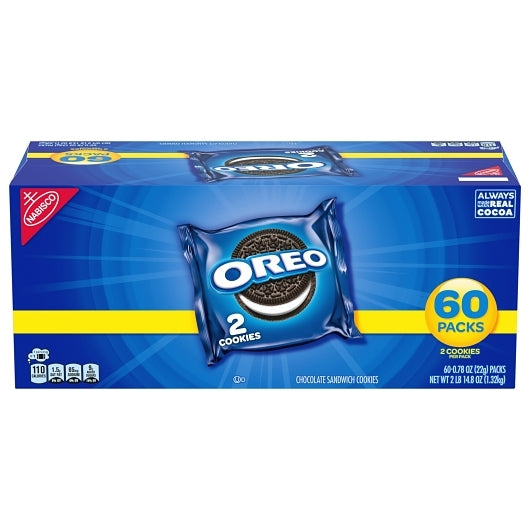 OREO ORIGINAL COOKIES-SLEEVE PACK 0.78 OZ 2 x60