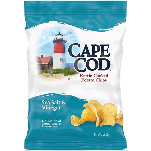 Cape Cod Sea Salt & Vinegar Chips, 2 Oz Bag