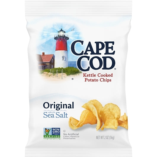 Cape Cod Potato Chips, Original Kettle Chips,2 Oz