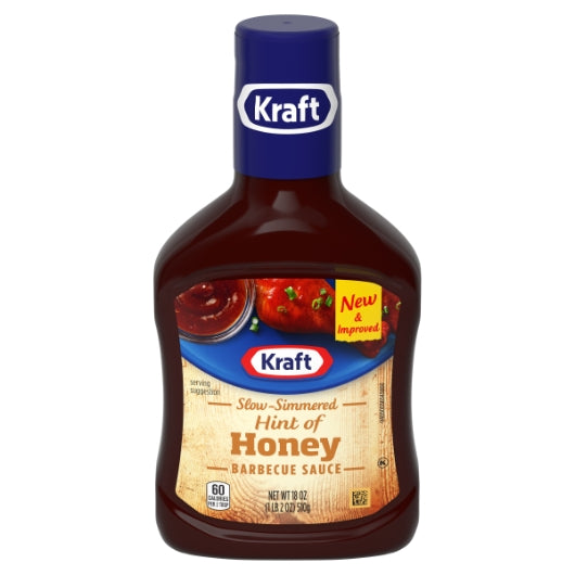 KRAFT SWEET HONEY BARBECUE SAUCE, 12 - 1.125 LB