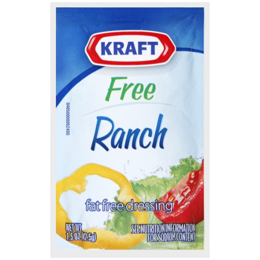 KRAFT FAT FREE RANCH DRESSING, 60 - 1.5 OZ
