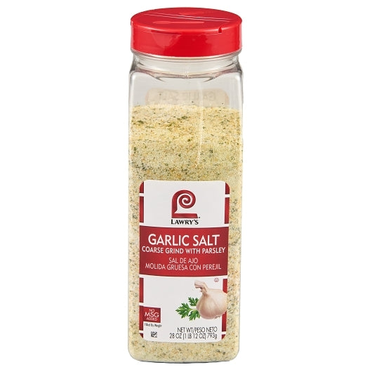 Lawry's Coarse Grind Garlic Salt with Parsley, 28 oz (Case of 6)