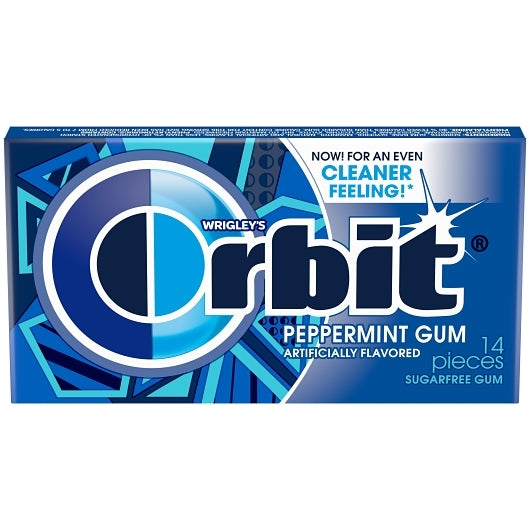 ORBIT GUM PEPPERMINT 12 COUNT 12 PER CASE