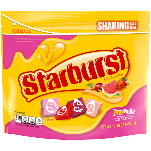 STARBURST FAVE REDS STAND UP POUCH 15.6 OUNCE6 CASE COUNT