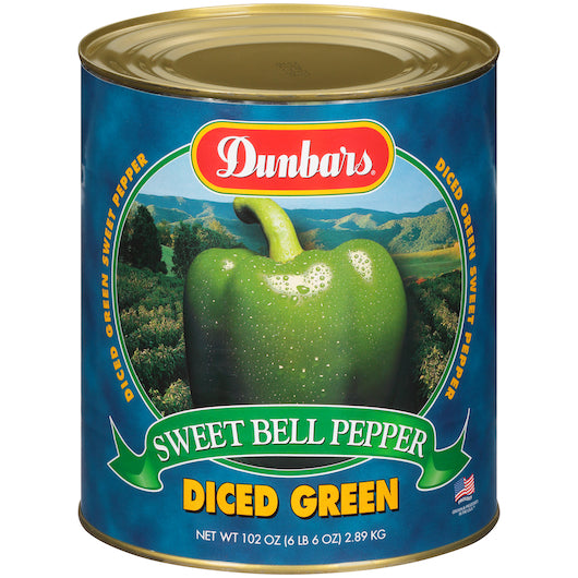 6/10 Diced Green Pepper DUNBAR