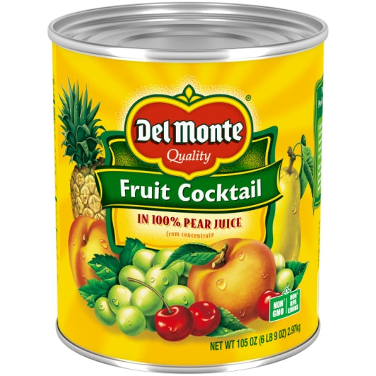 Del Monte  Fruit Cocktail in Pear Juice 6/105oz. Can