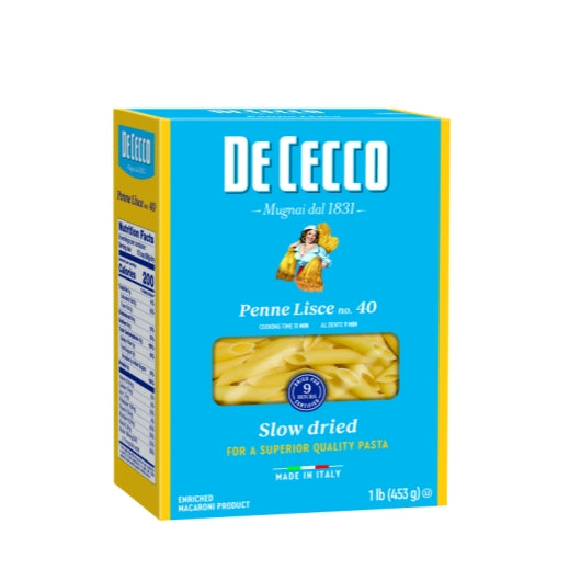 DE CECCO NO. 40 PENNE LISCE, 12 - 1 LB